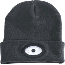 Draper Beanie Hat With Rechargeable Torch One Size 1W 100 Lumens - Grey