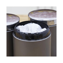 Morphy Richards Accents 6 Piece Storage Set Bread Bin 3 Canisters Towel Pole & Mug Tree Stainless Steel - Titanium