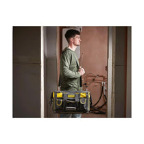 Stanley Fatmax Sortmaster Open Mouth Rigid Tool Bag With Carry Handle & Shoulder Strap 20 Inch - Black/Yellow