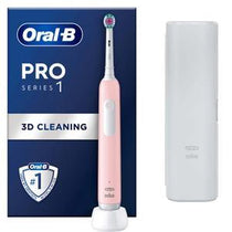 Oral-B Pro 1 Electric Toothbrush With 3D Cleaning & Travel Case 1 Tooth Brush Head - Pink
