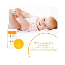 Beurer Baby Scale With App Bluetooth Connection Track Baby's Development LCD Display - White