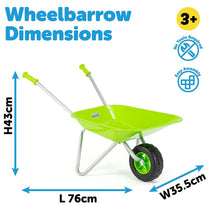 Little Roots Kids Wheel Barrow Gardening Toys - Multicolour