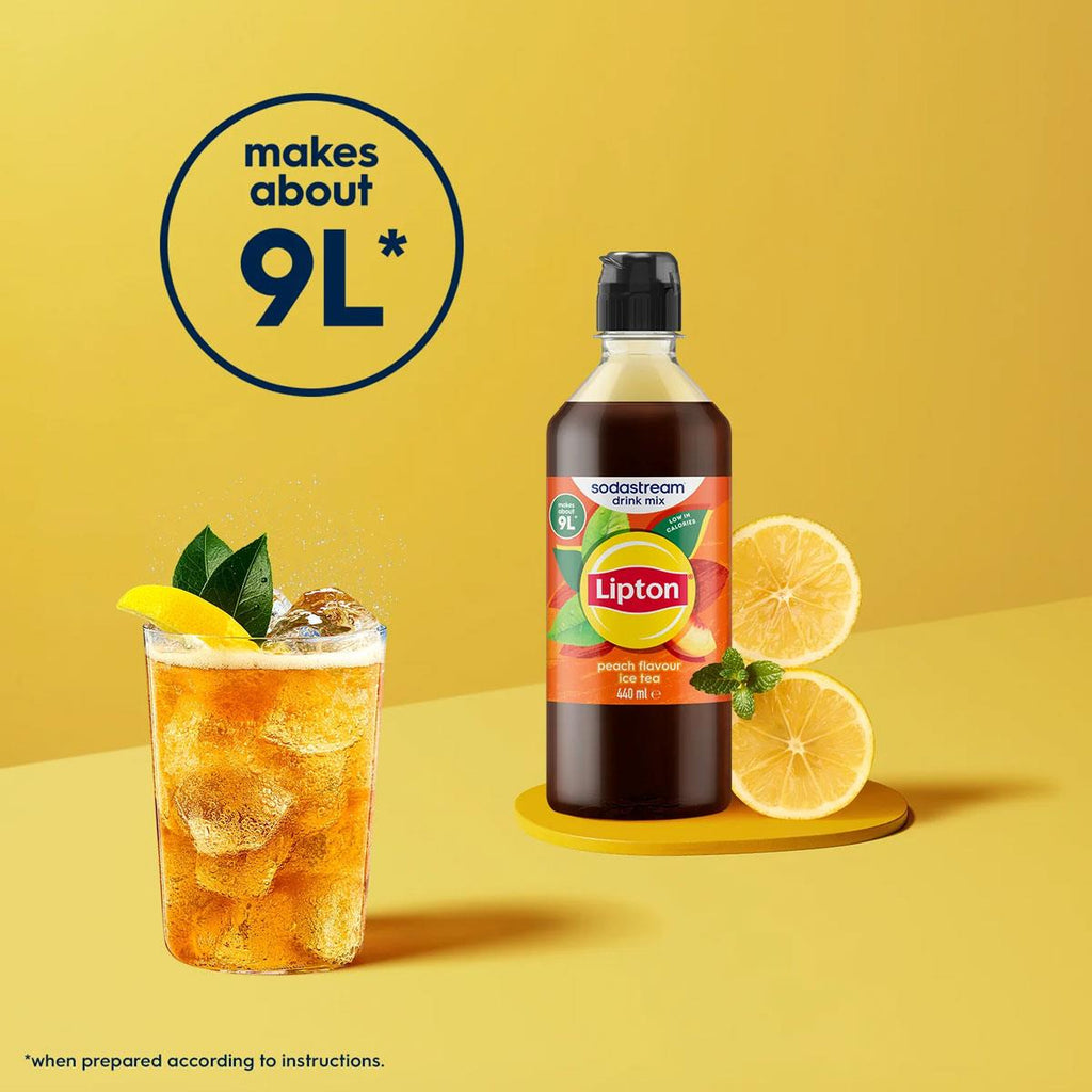 SodaStream Lipton Peach Iced Tea Sparkling Drink Mix 440ml