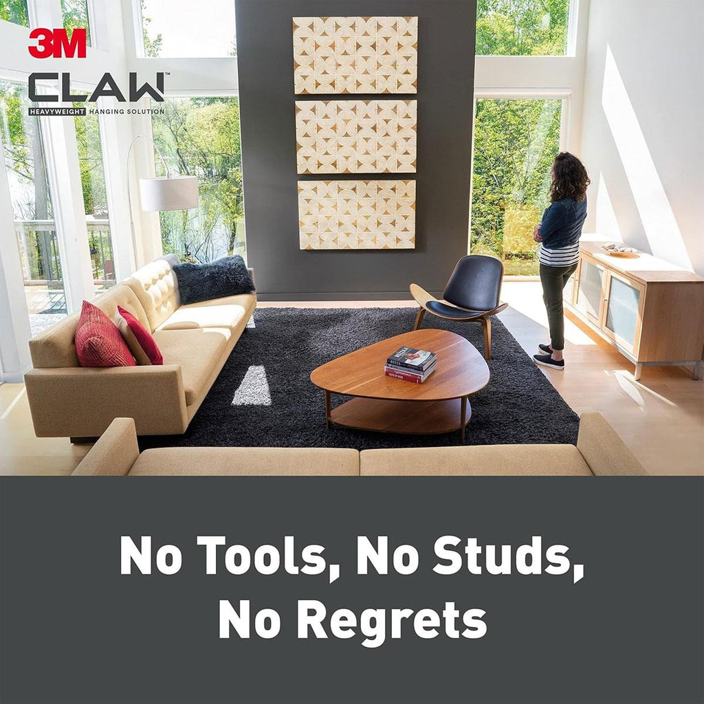 3M CLAW Drywall Picture Hanger Holds Up To 30kg Pack of 2