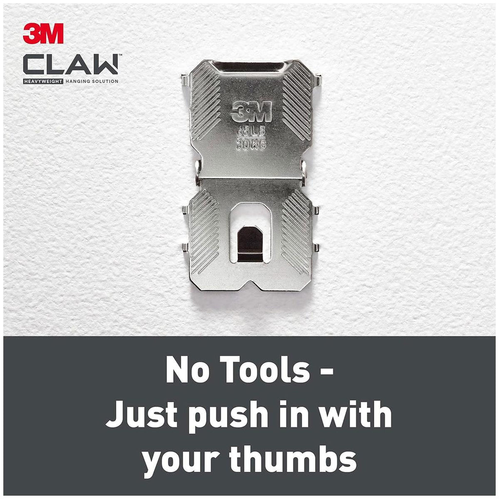 3M CLAW Drywall Picture Hanger Holds Up To 30kg Pack of 2