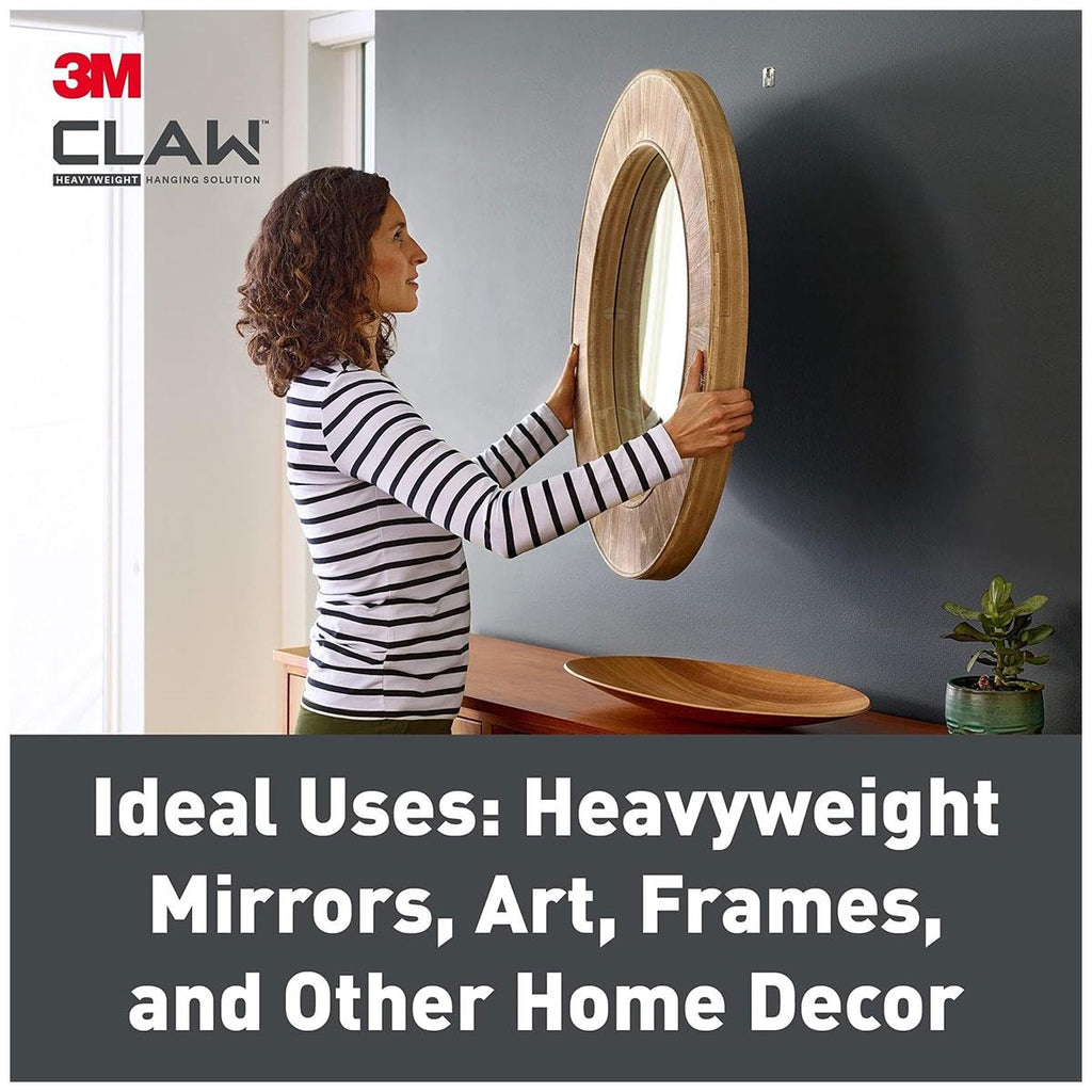 3M CLAW Drywall Picture Hanger Holds Up To 7kg Pack of 4