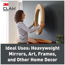 3M CLAW Drywall Picture Hanger Holds Up To 7kg Pack of 4