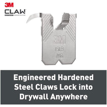3M CLAW Drywall Picture Hanger Holds Up To 7kg Pack of 4