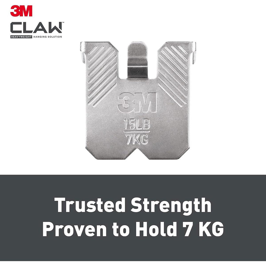 3M CLAW Drywall Picture Hanger Holds Up To 7kg Pack of 4