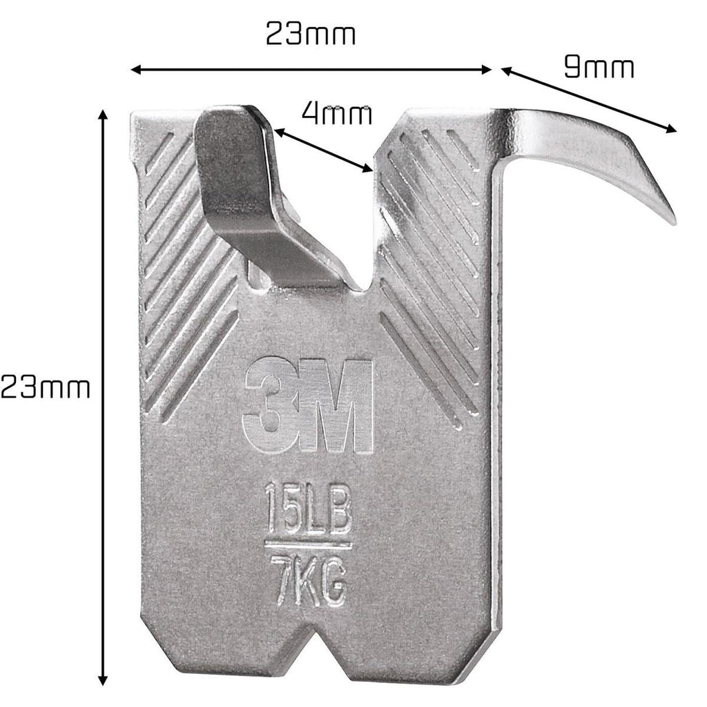 3M CLAW Drywall Picture Hanger Holds Up To 7kg Pack of 2