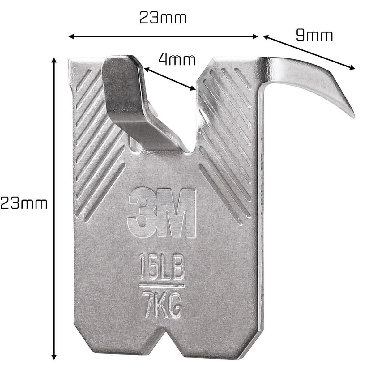 3M CLAW Drywall Picture Hanger Holds Up To 7kg Pack of 2