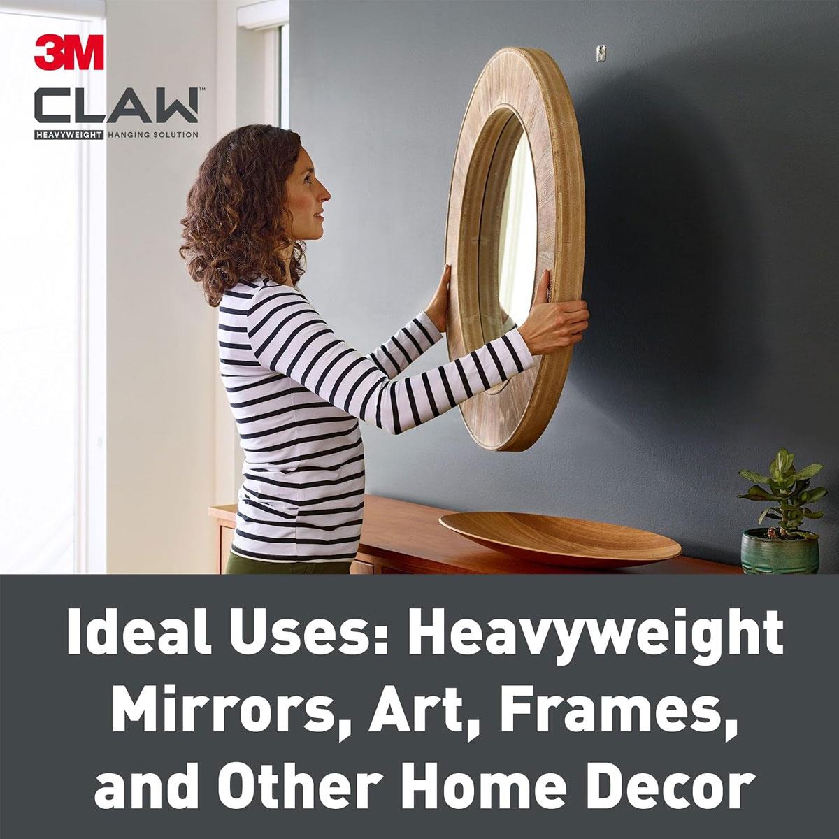 3M CLAW Drywall Picture Hanger Holds Up To 7kg Pack of 2