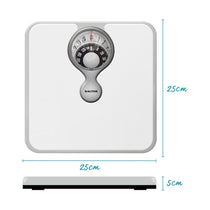 Salter 484 WHDR Mechanical Bathroom Scale With Magnifying Lens 133kg Capacity - White