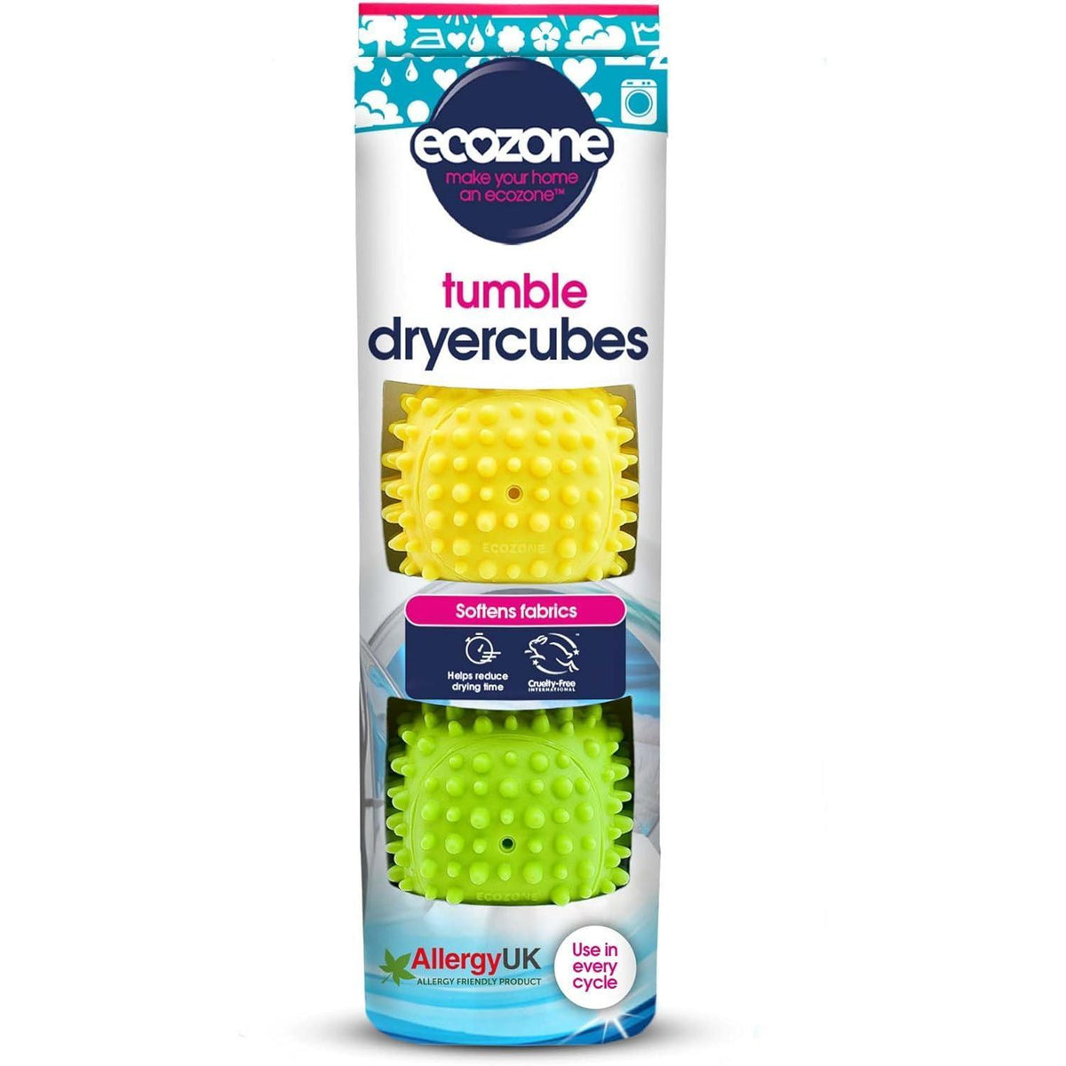 Ecozone Tumble Dryercubes 2 Pack - Multicolour