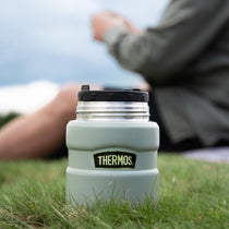 Thermos Stainless King Hot And Cold Travel Food Flask 470ml - Black