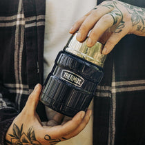 Thermos Stainless King Hot And Cold Travel Food Flask 470ml - Black