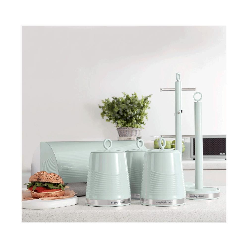Morphy Richards Dune 6 Cup Mug Tree Stainless Steel With Anti Slip Weighted Base - Sage Green