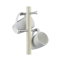 Morphy Richards Dimensions 6 Cup Mug Tree Polished Stainless Steel - Ivory Cream