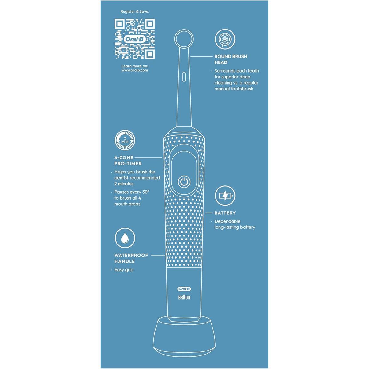 Oral-B Disney The Lion King Pro Kids Electric Toothbrush With 3 Cleaning Modes 1 Round Brush Head & 4 Stickers Charger - Red D12KIDSPROLIO