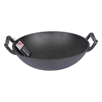 School of Wok 12 Inch/30cm Cast Iron Wok - Black