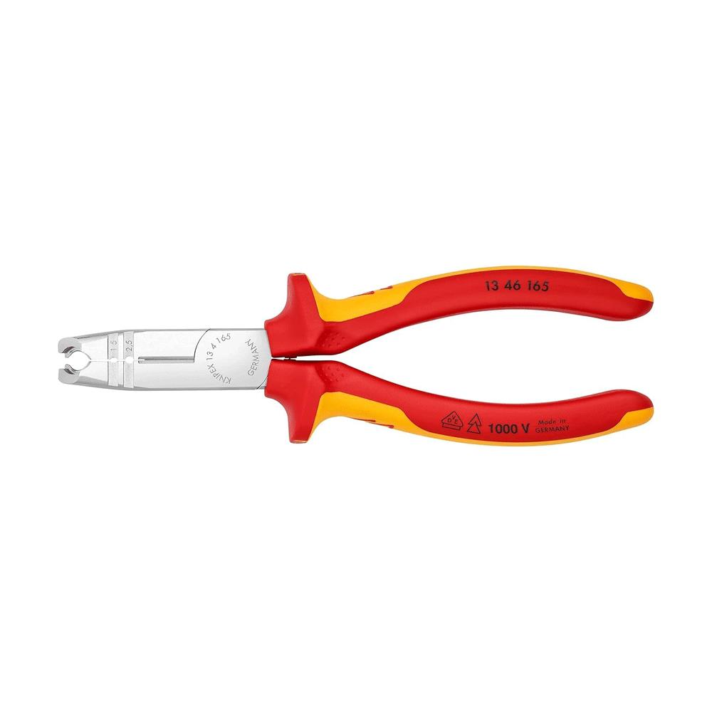 Knipex 13 46 165 SB VDE Stripping Pliers 165mm - Red