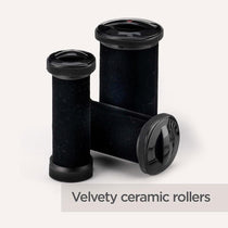 BaByliss Thermo-Ceramic Heated Hair Rollers 20 Rollers 8 Large 6 Medium 6 Small With Clips & Pins - Black