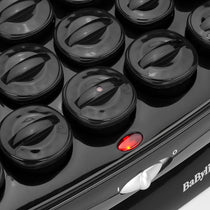 BaByliss Thermo-Ceramic Heated Hair Rollers 20 Rollers 8 Large 6 Medium 6 Small With Clips & Pins - Black