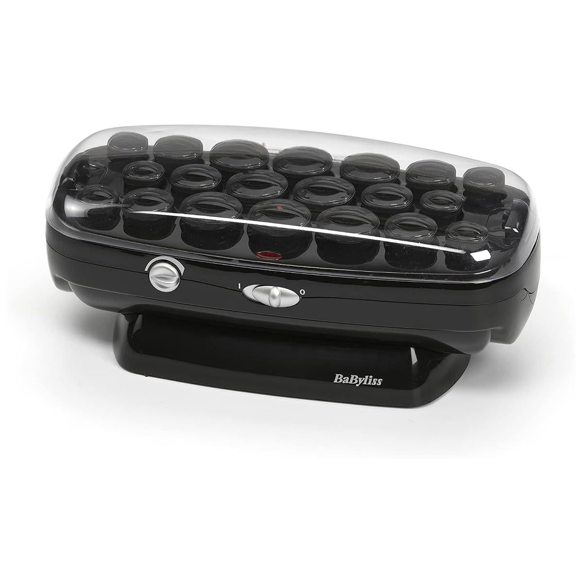 BaByliss Thermo-Ceramic Heated Hair Rollers 20 Rollers 8 Large 6 Medium 6 Small With Clips & Pins - Black