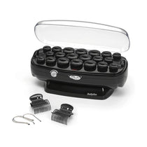 BaByliss Thermo-Ceramic Heated Hair Rollers 20 Rollers 8 Large 6 Medium 6 Small With Clips & Pins - Black