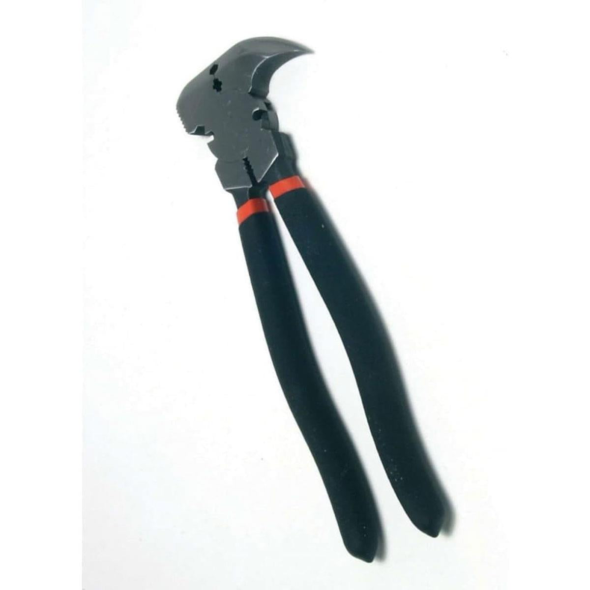 Hilka 10 Inch Fencing Pliers Carbon Steel With Polished Finish - Black