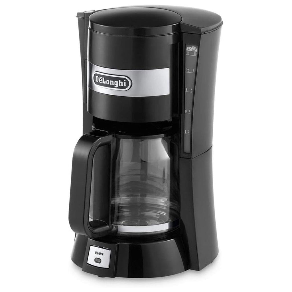 Delonghi Filter Drip Coffee Machine 900W 1.25 Litres 10-15 Cup Capacity - Black