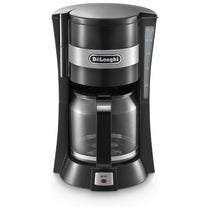 Delonghi Filter Drip Coffee Machine 900W 1.25 Litres 10-15 Cup Capacity - Black