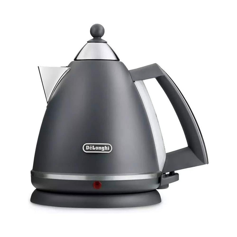 Delonghi Argento Flora Electric Jug Kettle Stainless Steel 3000 W 1.7 Litre - Grey