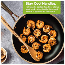 Gotham Steel Non Stick Cast Textured Cookware 5 Piece Set