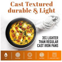 Gotham Steel Non Stick Cast Textured Cookware 5 Piece Set