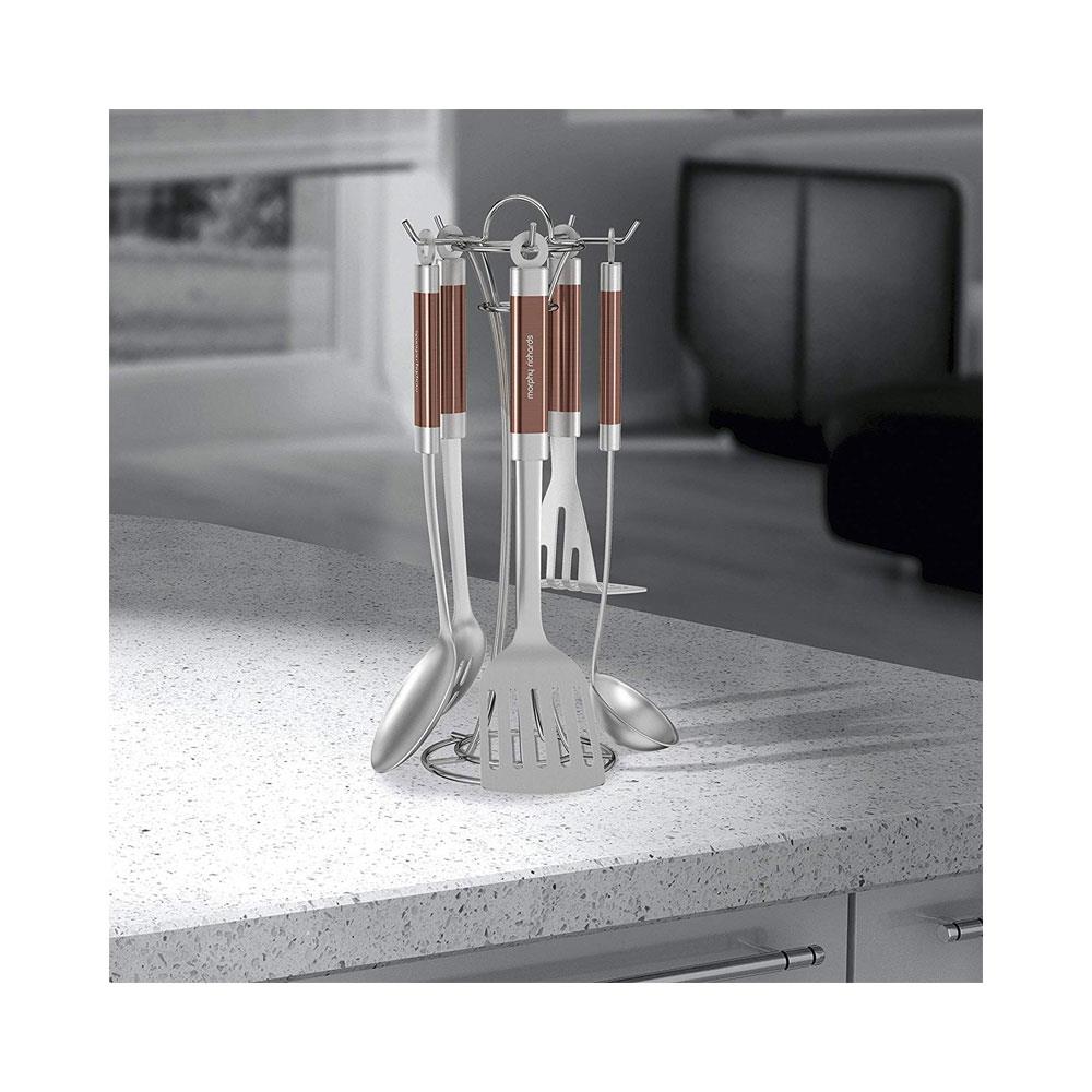 Morphy Richards Accents 5 Piece Gadget Kitchen Utensil Set Stainless Steel - Copper