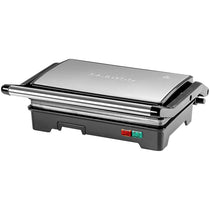 Daewoo Cool Touch Mini Panini Press Sandwich Toasters Stainless Steel 750W - Black & Silver