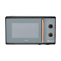 Tower Cavaletto Manual Microwave With 5 Power Levels 800W 20 Litre - Black & Rose Gold