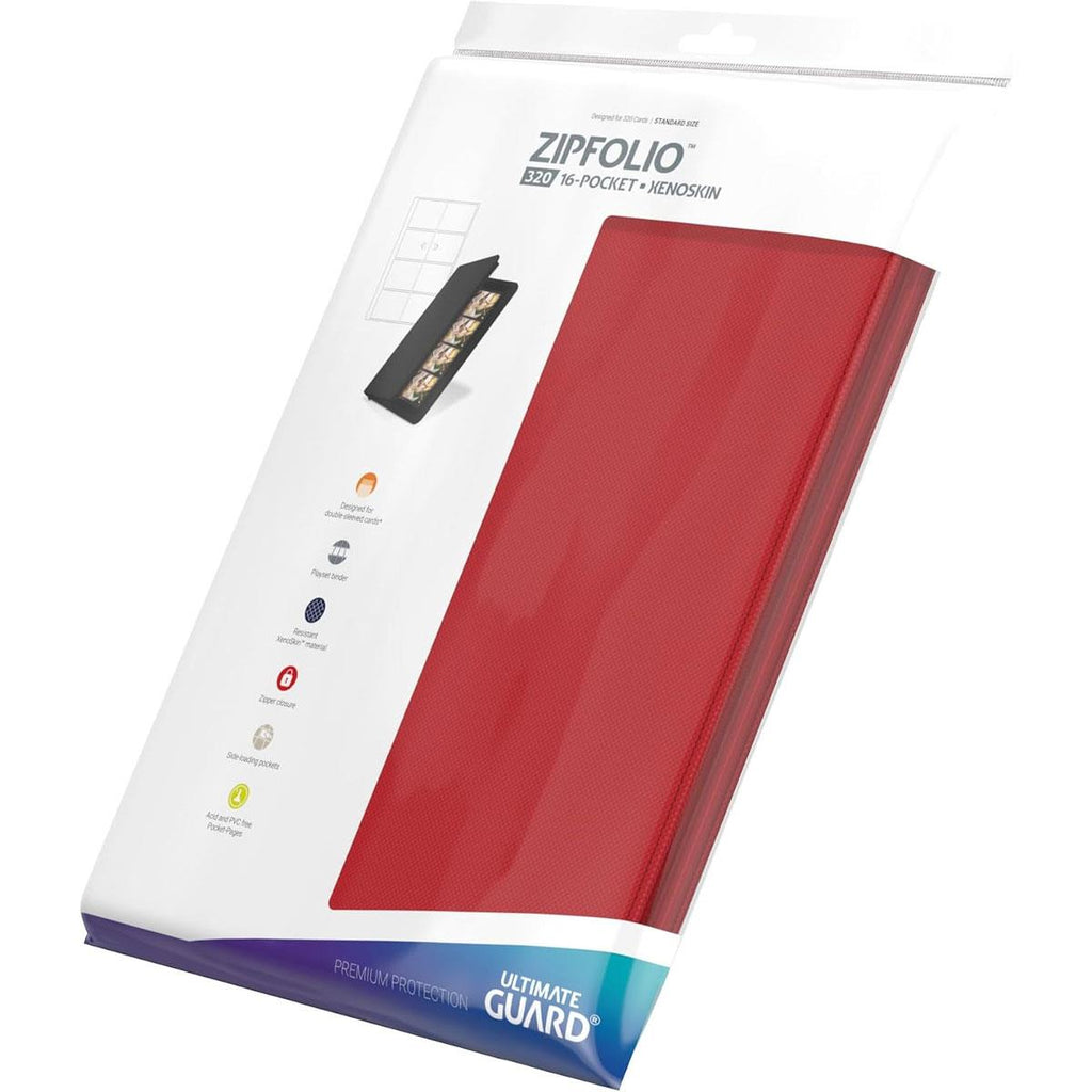 Ultimate Guard 320 16-Pocket XenoSkin ZipFolio - Red