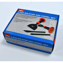 Hilka Bolster & Chisel Set 4 Piece - Red/Black