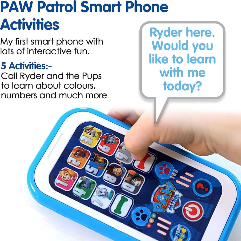 Paw Patrol My First Smart Phone Toy Lots of Interactive Fun Activities - Multicolour