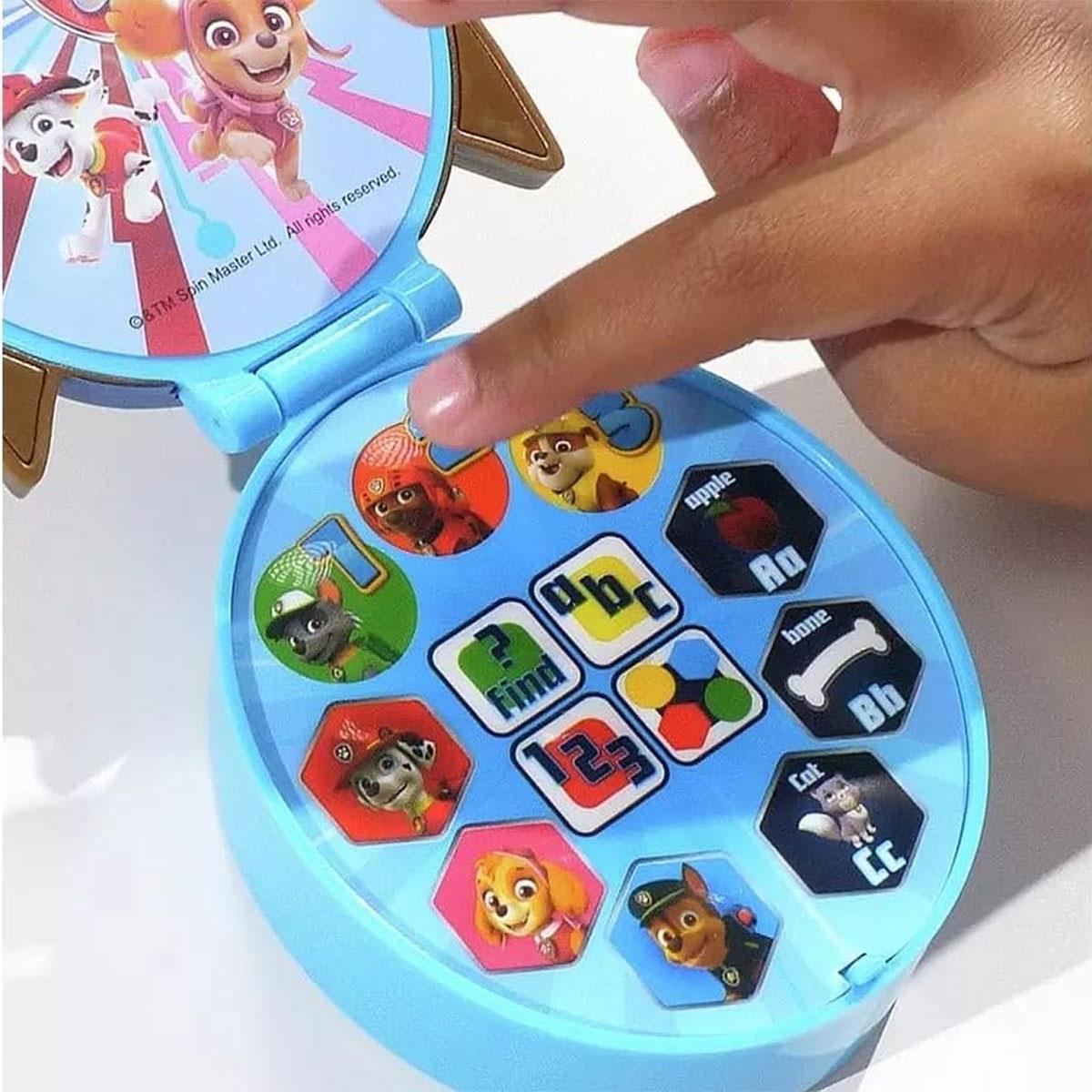 Paw Patrol Chase's Flip Up Learning Pad Toy Interactive Fun With The Pups 4 Fun Activities - Multicolour