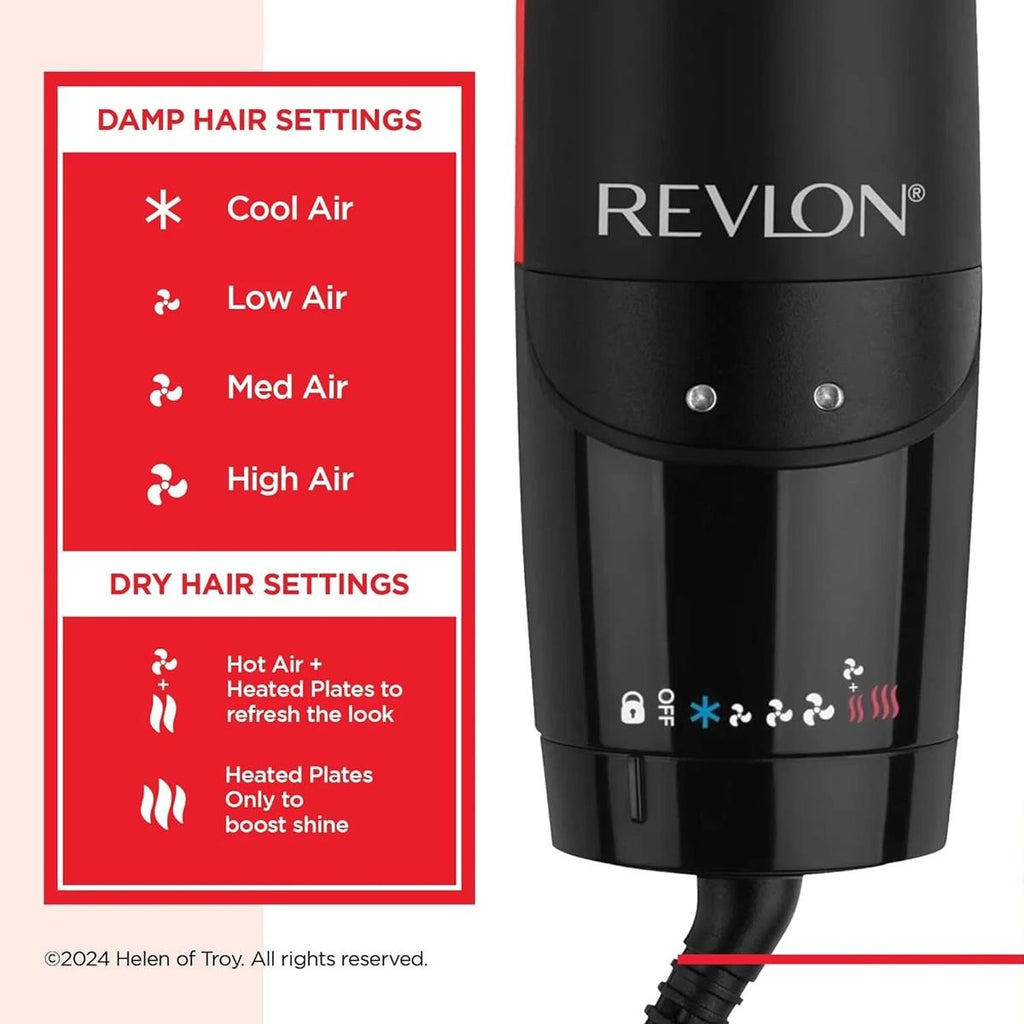 Revlon One-Step Air Straight 2-In-1 Dryer & Straightener - Black