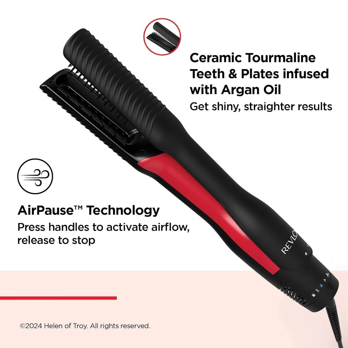 Revlon One-Step Air Straight 2-In-1 Dryer & Straightener - Black
