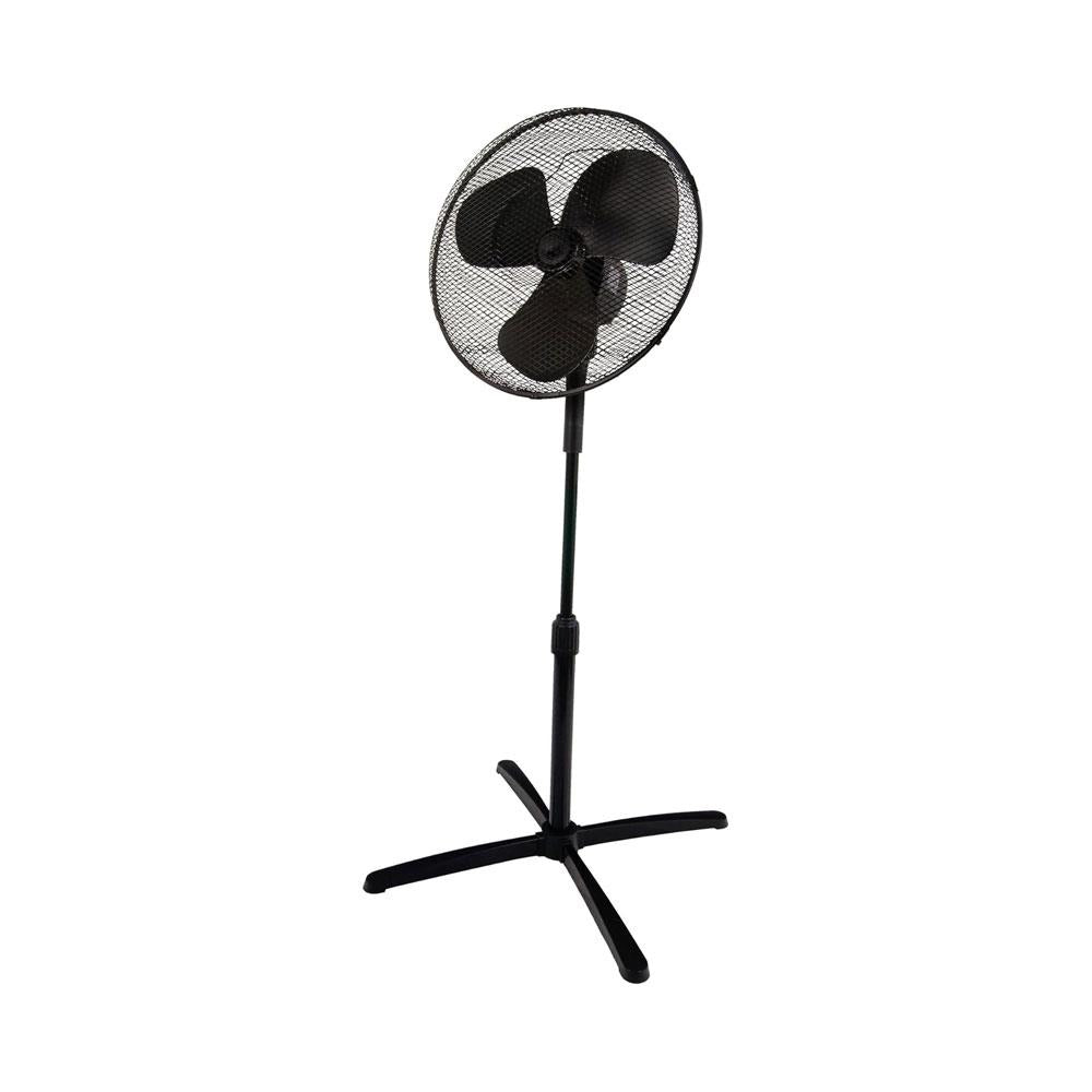 Igenix 16 Inch Pedestal Fan Oscillation Function Adjustable Tilt Angle Height 3 Speed Settings 40 W - Black