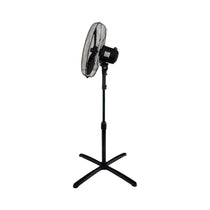Igenix 16 Inch Pedestal Fan Oscillation Function Adjustable Tilt Angle Height 3 Speed Settings 40 W - Black