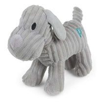 Petface Little Freddi Cord Plush Puppy Dog Toy Grey