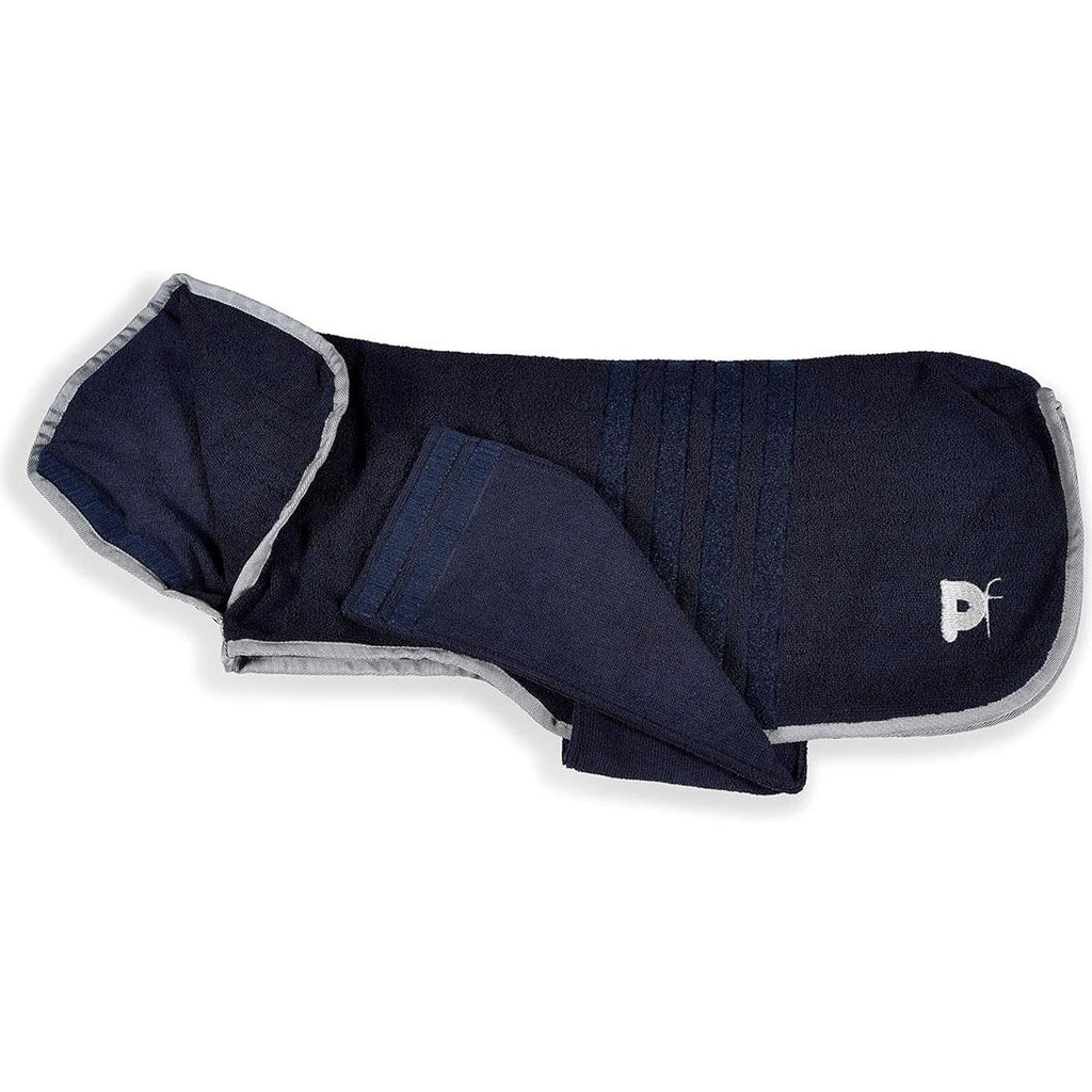 Petface Outdoor Paws Microfibre Dog Drying Robe Small 40cm Blue