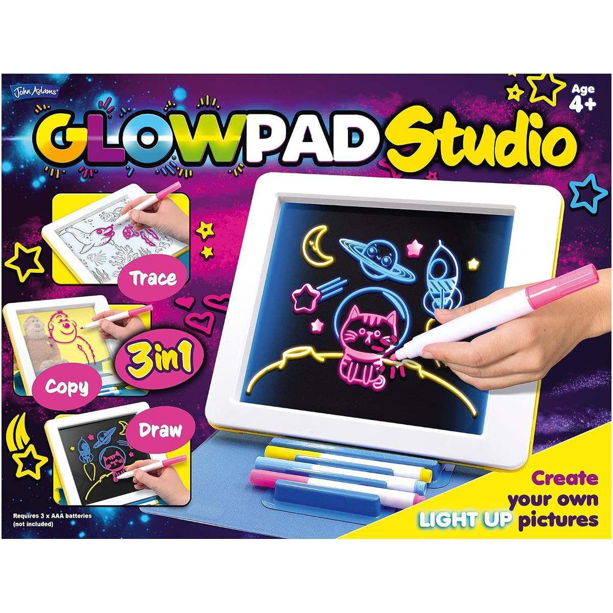 John Adams Glowpad 3-In-1 Studio Create Your Own Light Up Pictures - Multicolour