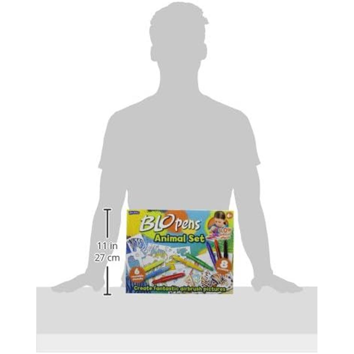 John Adams Blopens Animals Activity Set Create Fantastic Airbrush Pictures - Multicolour